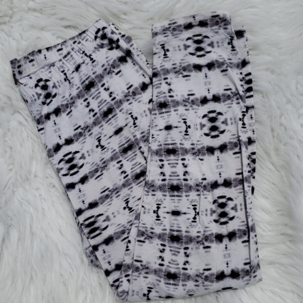 Tye Dye Leggings in Black and White